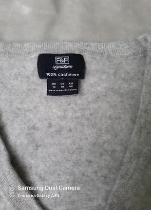 Кашемировый пуловер f&f4 фото