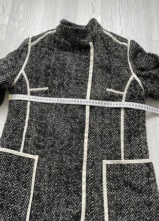 Круте елегантне пальто утеплене з шкіряними вставками cher nika розмір5 фото