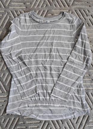 Бавовняна футболка з довгим рукавом