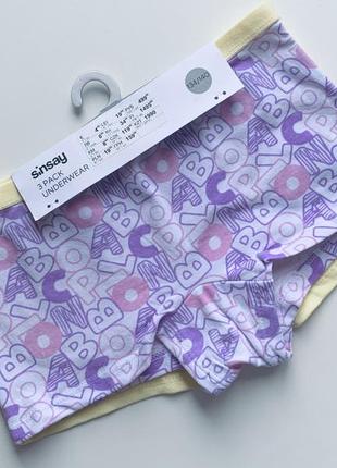 Трусики боксеры шортики для девочки трусы 3