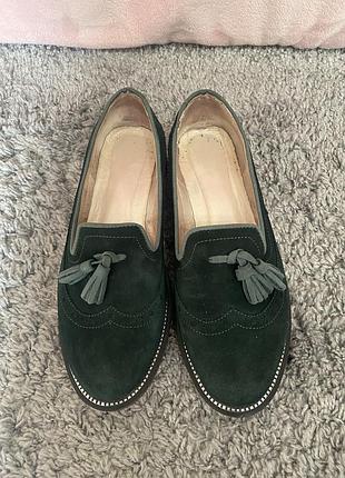 Лоферы с натуральной замши