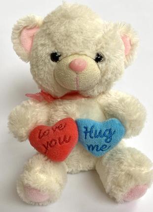 Мягкая игрушка плюшевый медвежонок с сердечком5 фото