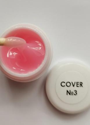 Ніжно рожевий гель доя нарощення і укріплення