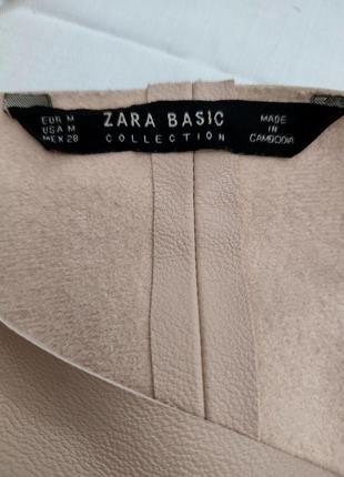 Кожаная куртка пиджак zara4 фото