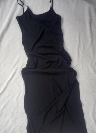 Платье длинное черное