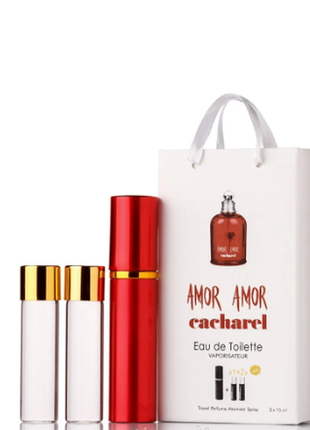 Міні-парфуми з феромонами жіночий amor 3х15 мл1 фото
