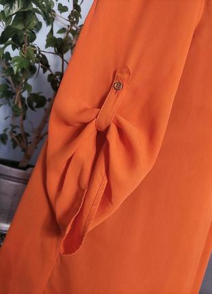 Стильная брендовая блуза туника насыщенного цвета3 фото