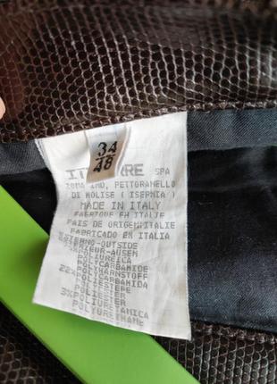 Штани шоколадні брюки з екошкіри versace 4