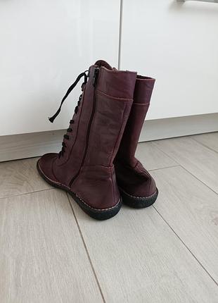 Сапоги кожаные на девочку 35-36р. 2