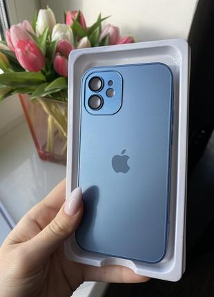 Чохол скляний матовий iphone 12 2