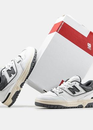 Кроссовки new balance 550 white cream grey