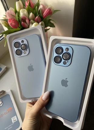 Чехол стеклянный iphone 13 pro max
