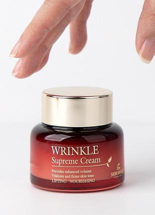 Антивозрастной женьшеневый крем от морщин the skin house wrinkle supreme6 фото