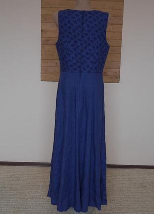 Платье с льном 42 евро размер country line2 фото