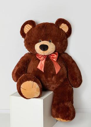 Плюшевий ведмідь ведмедик великий величезний коричневий гарний подарунок дівчині 14 лютого1 фото