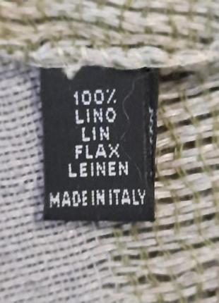 100% лен натуральный шарф в бохо стиле made in italy4 фото