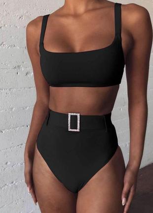 Купальник чорний новий