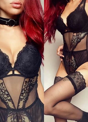 Шикарное соблазнительное боди😍королівське мереживо