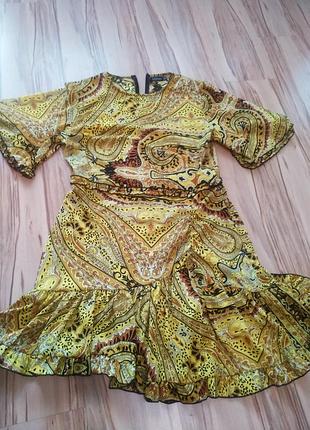 Новое шикарное платье плиссе воланы, l xl xxl