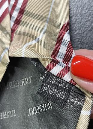 Шелковый галстук и платочек redwick burberry3 фото
