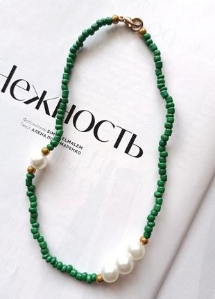 Минималистичный зеленый трендовый чокер