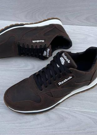 Мужские кожаные кроссовки reebok9 фото