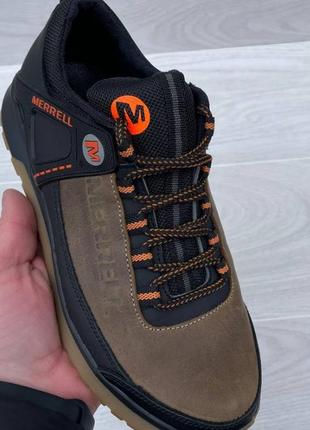 Мужские кожаные кроссовки merrell