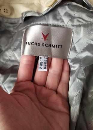 Бежевый тренч fuchs schmitt,базовый бежевый тренч,утепленный плащ,фирменный тренч,утепленный бежевый тренч8 фото