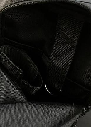 Якісна тактична сумка з кобурою, чоловіча сумка чорна з кордуру месенджер7 фото