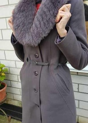 Женское кашемировое пальто3 фото
