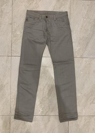 Джинси штани diesel чоловічі вінтажні сірі бежеві
