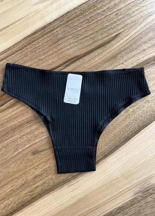 Трусики бразильяни в рубчик