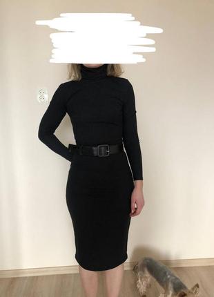 Платье женское, новое черное, размер s.