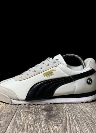 Кроссовки puma roma bmw white/grey2 фото