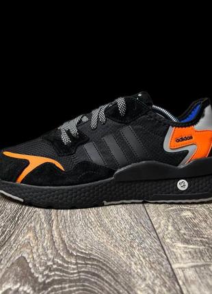 Кроссовки adidas nite jogger core black2 фото