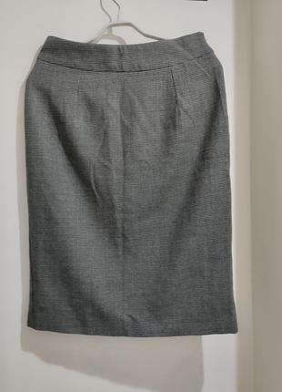 Классическая юбка премиум бренда шерсть3 фото