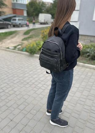 Черный рюкзак (плащевка)1 фото