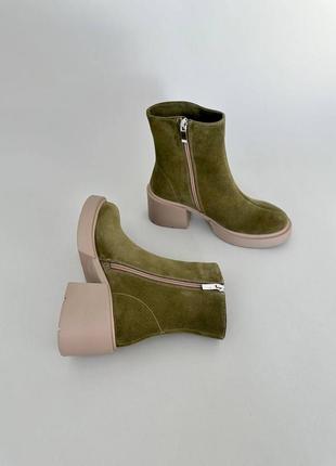 🔥 женские ботинки из натуральной замши 8909-39 фото