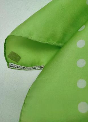 Шикарный шелковый платок creation brauchbar (швейцария), 100% шелк,шов роуль9 фото