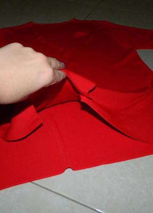 Р. 52-54 яркая кофта блуза красная на пуговицах9 фото