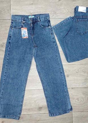 Джинси палаццо з розрізами для дівчинки 6р, 7р, 8р, 10р