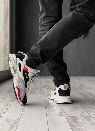 Женские кроссовки fila ray tracer white grey red black ⁇  smb4 фото