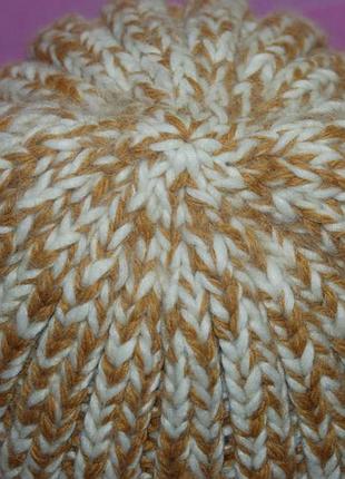 Шапка унисекс ручная работа handmade /50%шерсть /эластичная/