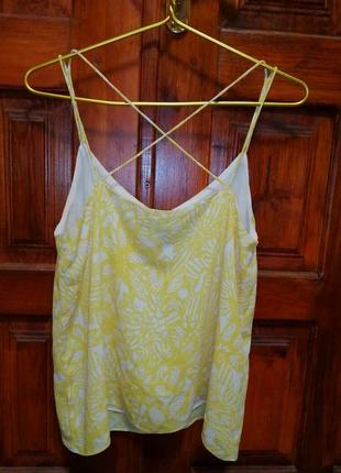H&m яскраво жовта літня блузка4 фото