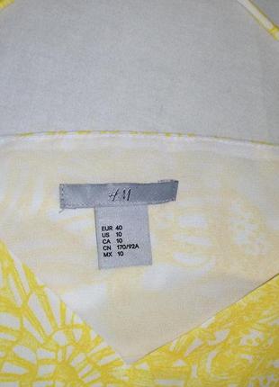 H&amp;m ярко желтая летняя блузка2 фото