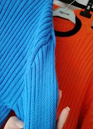 Укороченный свитер нежный кашемир в рубчик удлинённый рукав разные цвета производитель турция голубо7 фото