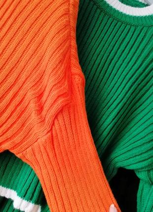 Укороченный свитер нежный кашемир в рубчик удлинённый рукав разные цвета производитель турция голубо8 фото
