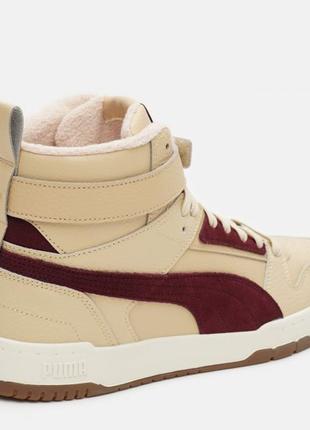 Мужские ботинки кроссовки puma rbd game wtr light sand-aubergine-puma team gold 434 фото