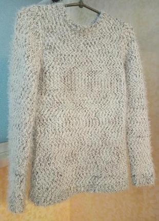 Теплый свитер-травка, мирор р. s (42-44)7 фото