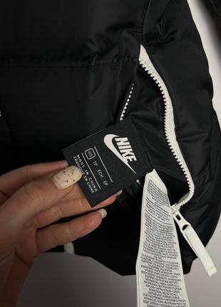 Двусторонняя куртка nike черная оригинал новая найк дутая короткая8 фото